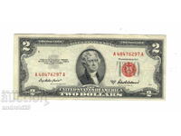 2 Δολάρια 1953C ΗΠΑ, Κόκκινη Σφραγίδα / Τραπεζογραμμάτιο