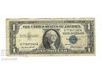 1 Dolar 1957 SUA, Sigiliu albastru /F/ Bancnotă/Dollar/USA