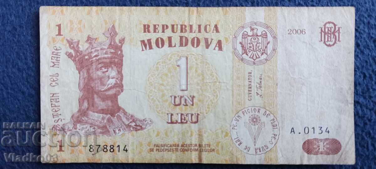 Молдова 1 лея 2006