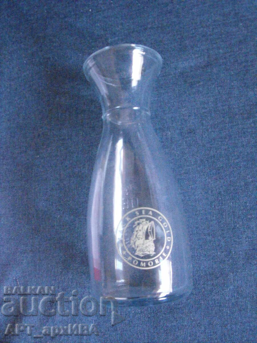Sticlă decantor, cu logo BLACK SEA POMORIE