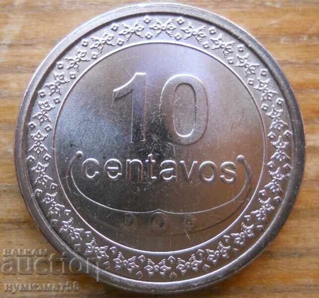 10 сентавос 2011 г  - Източен Тимор