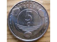 5 cents 2025 - Netherlands Antilles (St. Maarten Island)