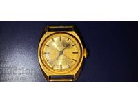 Ceas de damă Zaria, placat cu aur 10 microni, 17 rubine