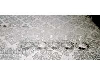 Set retro din pahare vintage din CRISTAL pentru coniac/țuică – 5 buc