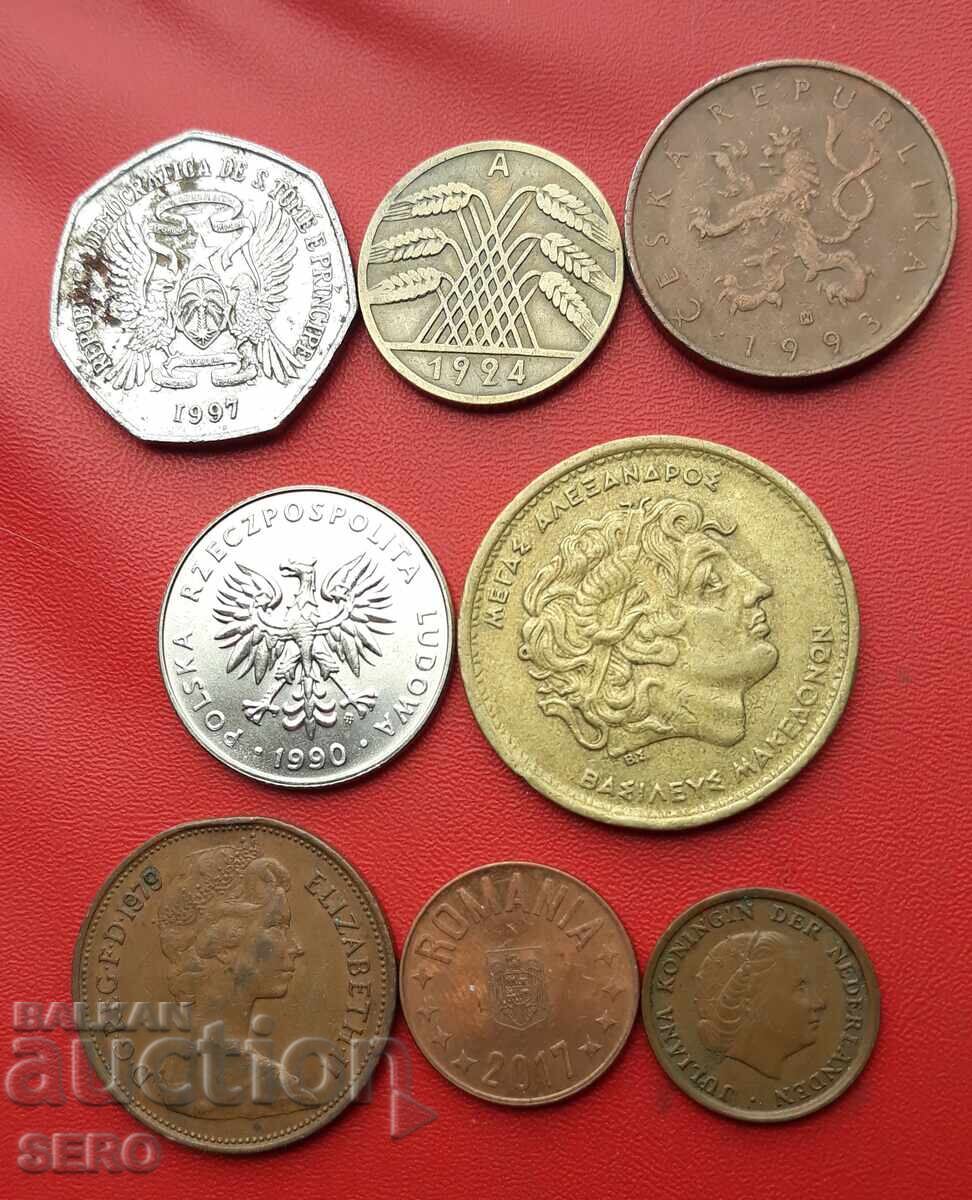 Lot mixt de 8 monede cu preț € 0.51 | 1.00 BGN