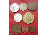 Mixed lot of 8 coins