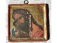 Hand-Painted Wooden Icon