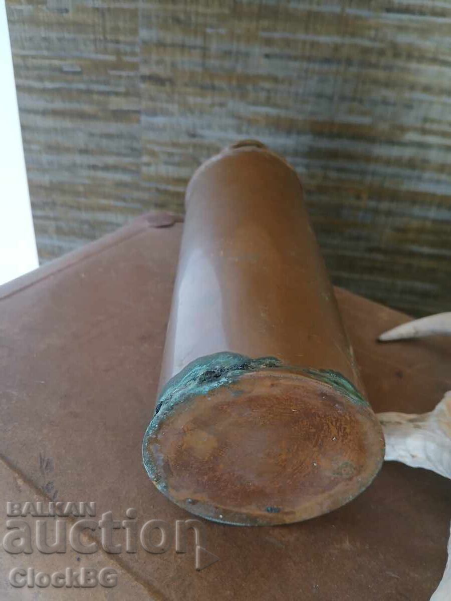 Vintage copper can with price € 9.00 | 17.60 BGN Vintage copper can with price € 9.00 | 17.60 BGN