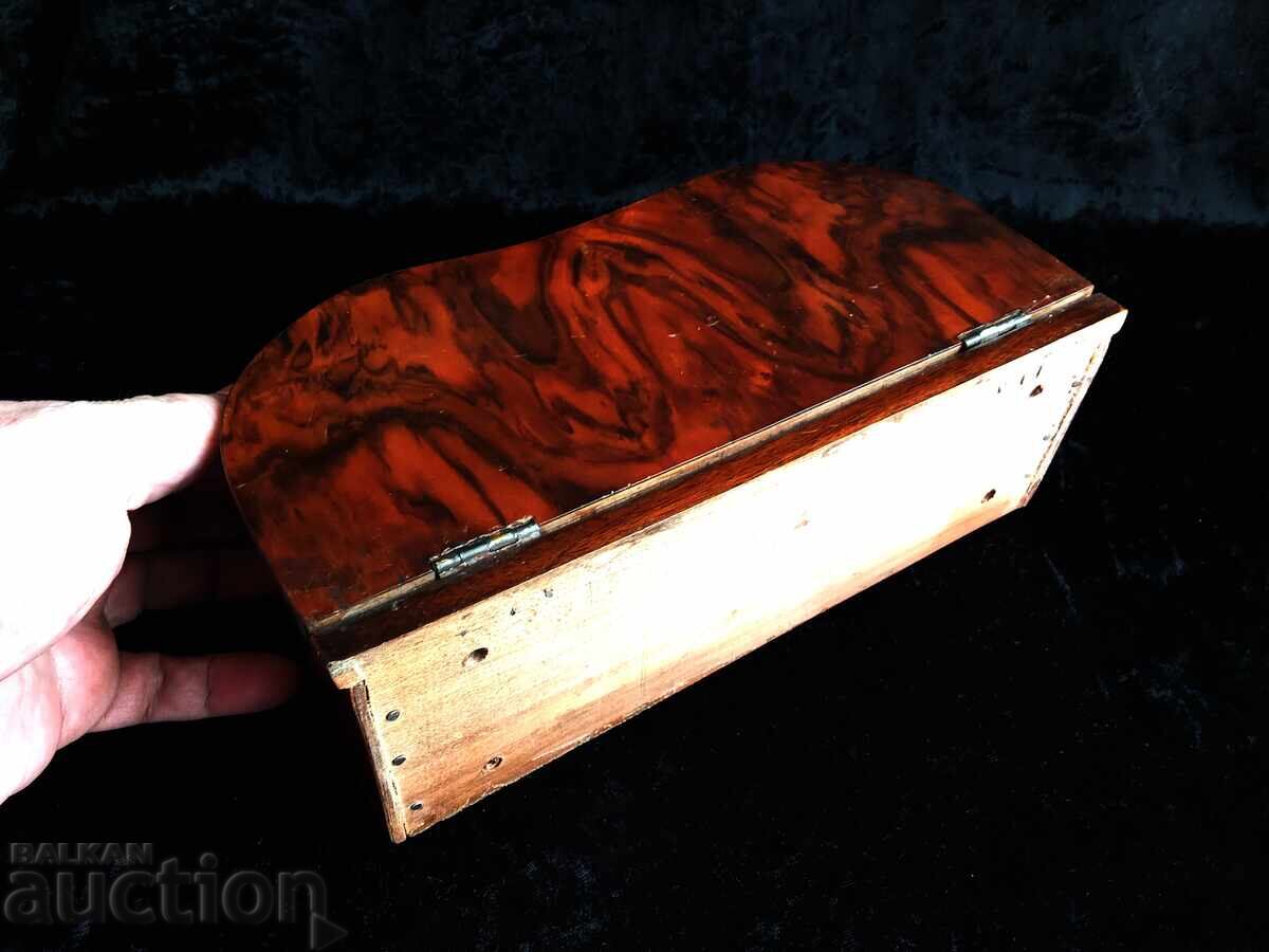 Livrarea Antică englezească cutie de ceai stil Regency, falsă