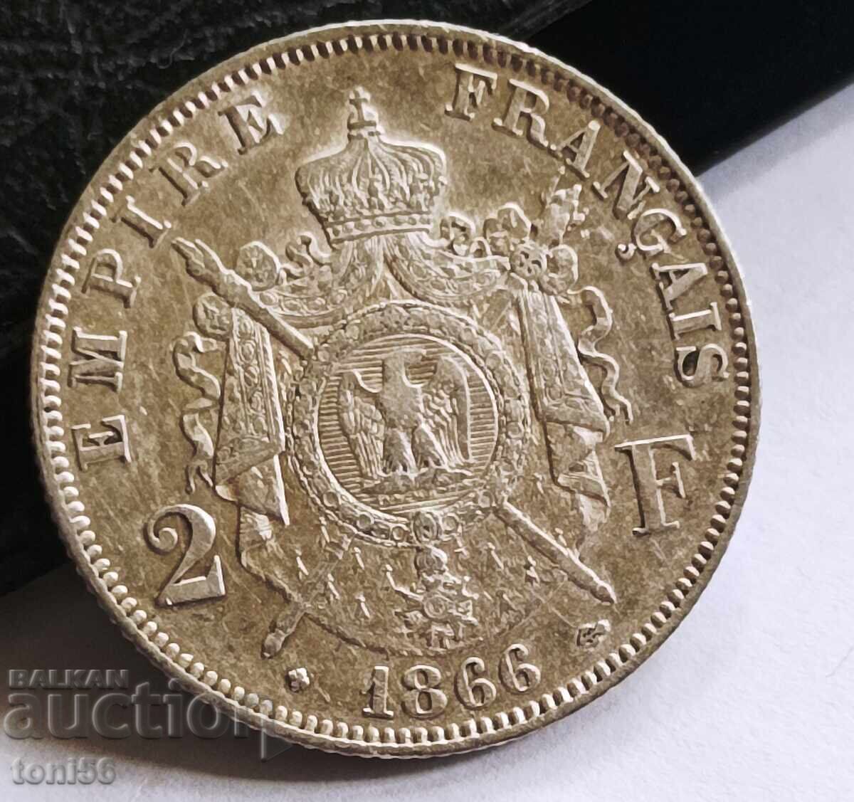 Livrarea Franța 2 franci 1866 - calitate