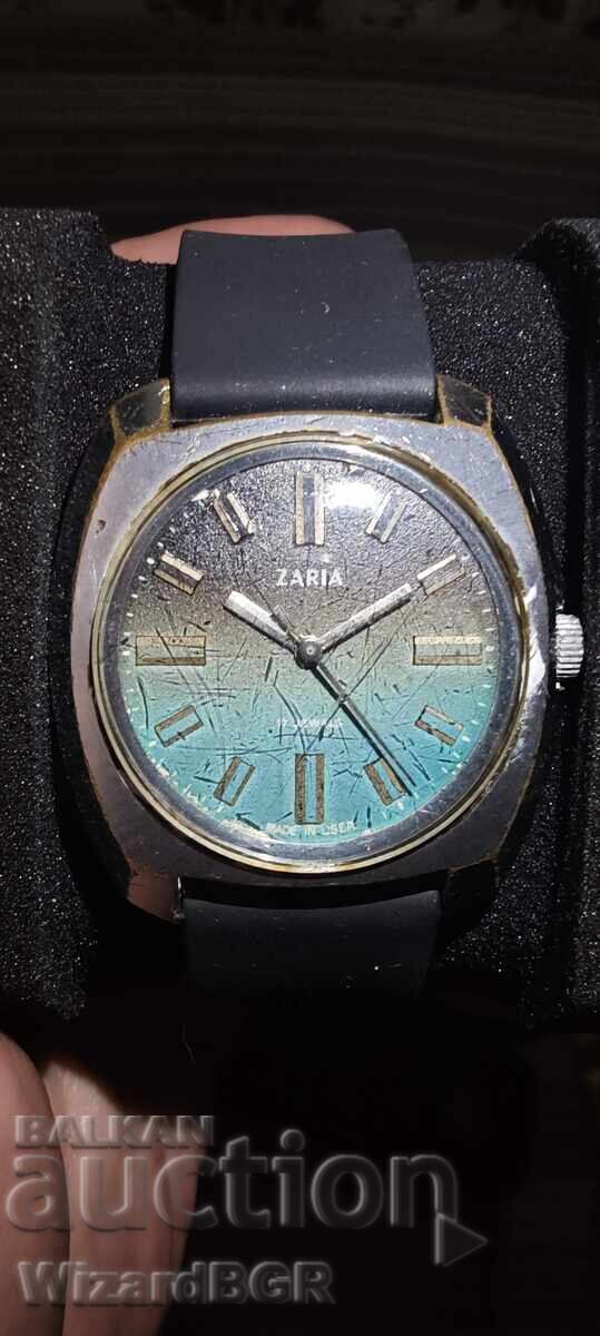 Ceas bărbătesc Zaria, Made in USSR, 17 rubine, FUNCȚIONAL