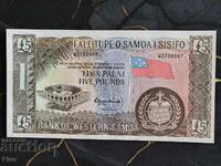 Банкнота - Западна Самоа - 5 паунда UNC | 2020г.
