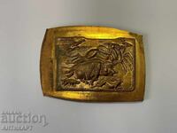 #2 Georgi Chapkanov - Chapa brass relief Hunting scene