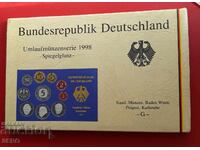 Germania-SET 1998 G-Karlsruhe-10 monede/1x5 mărci,3x2 mărci/