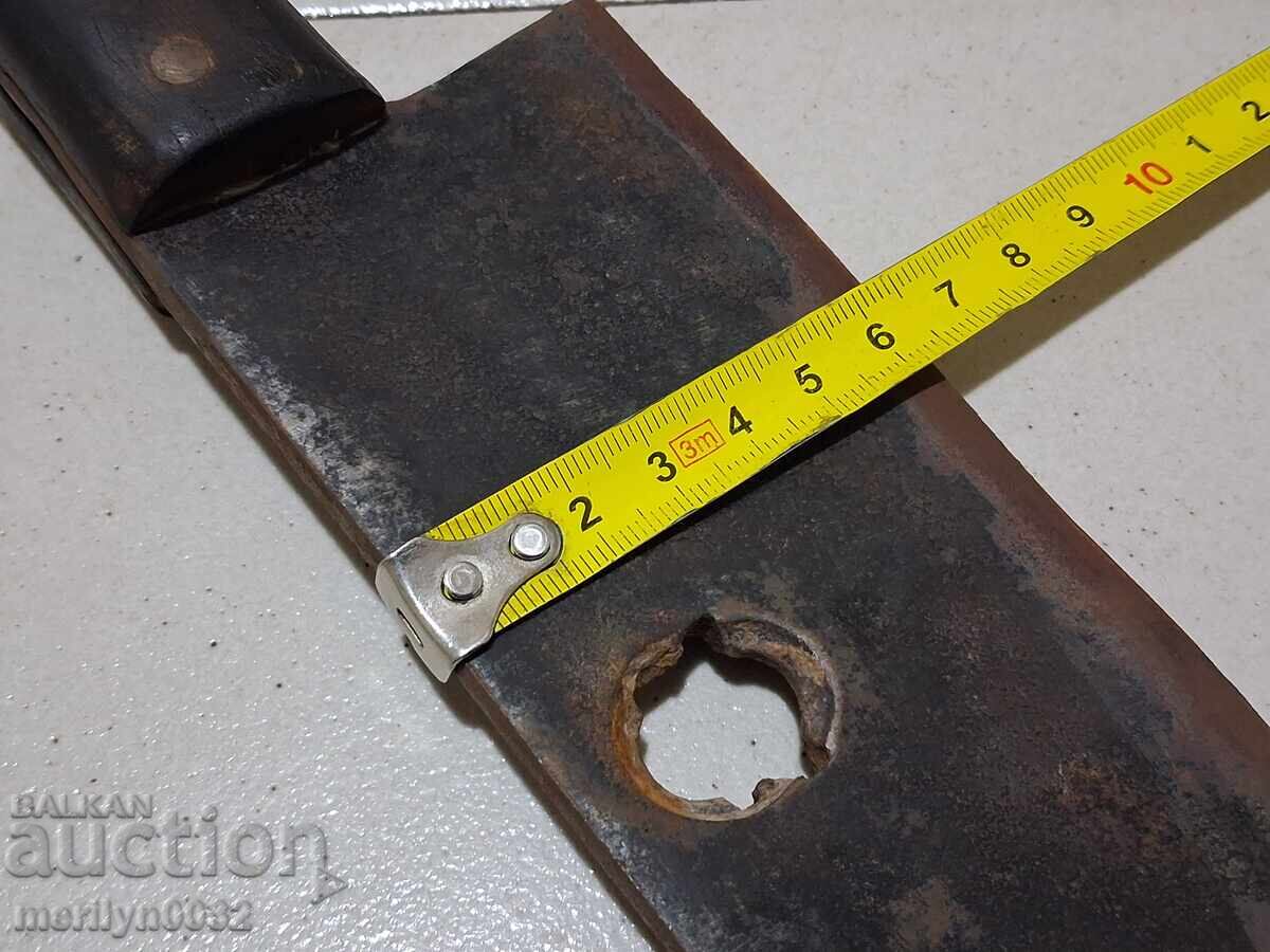 Sabie, topor, topor, cuțit, macetă forjată veche - 7