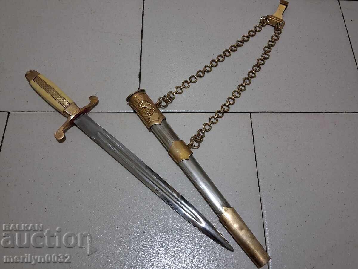 Kortik de ofițer militar general, cuțit pumnal cu kaniya cu preț € 128.85 | 252.01 BGN