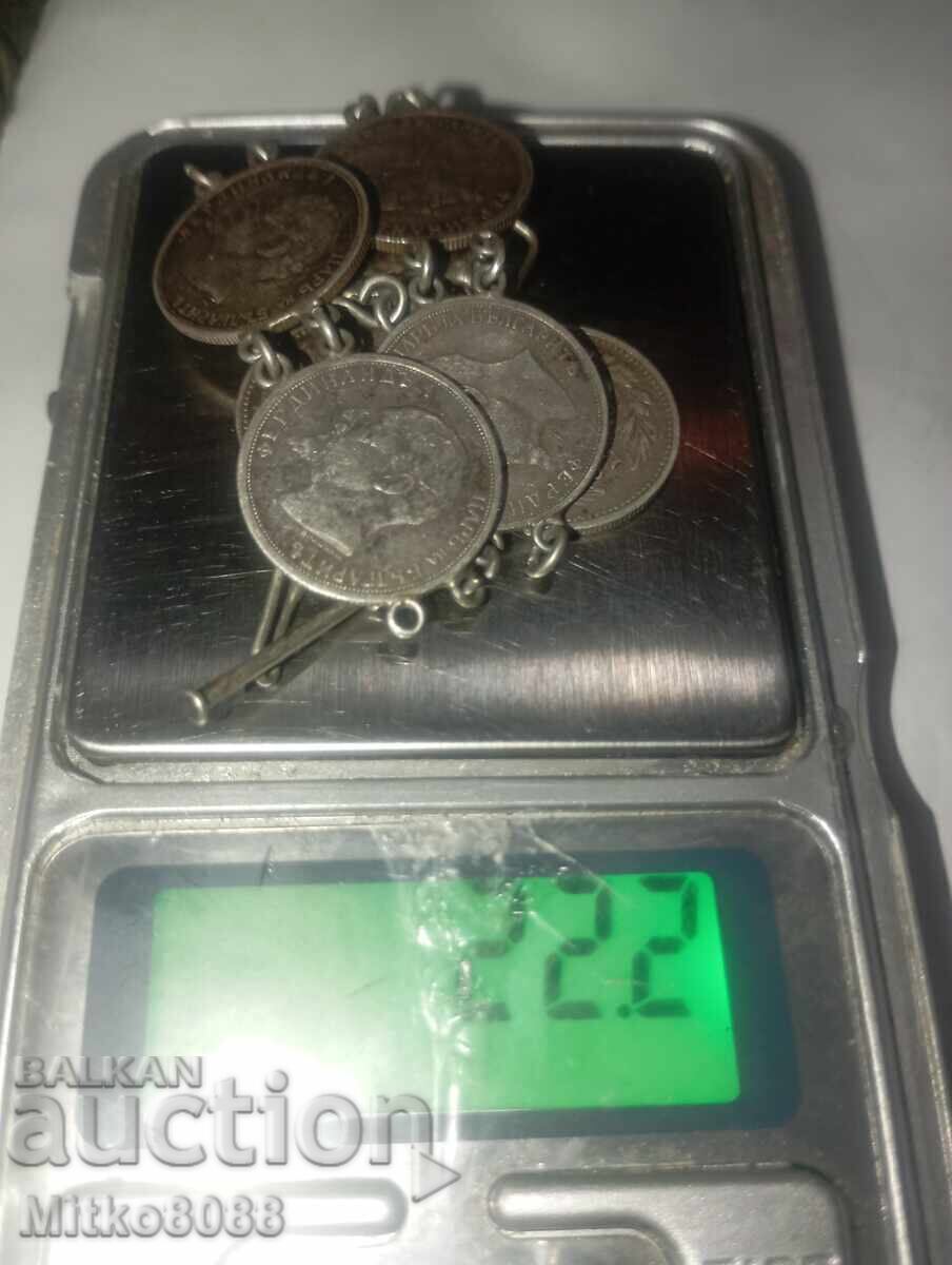 Licitație Regiunea Vaya! brățară argintie din monede de 50 de bani