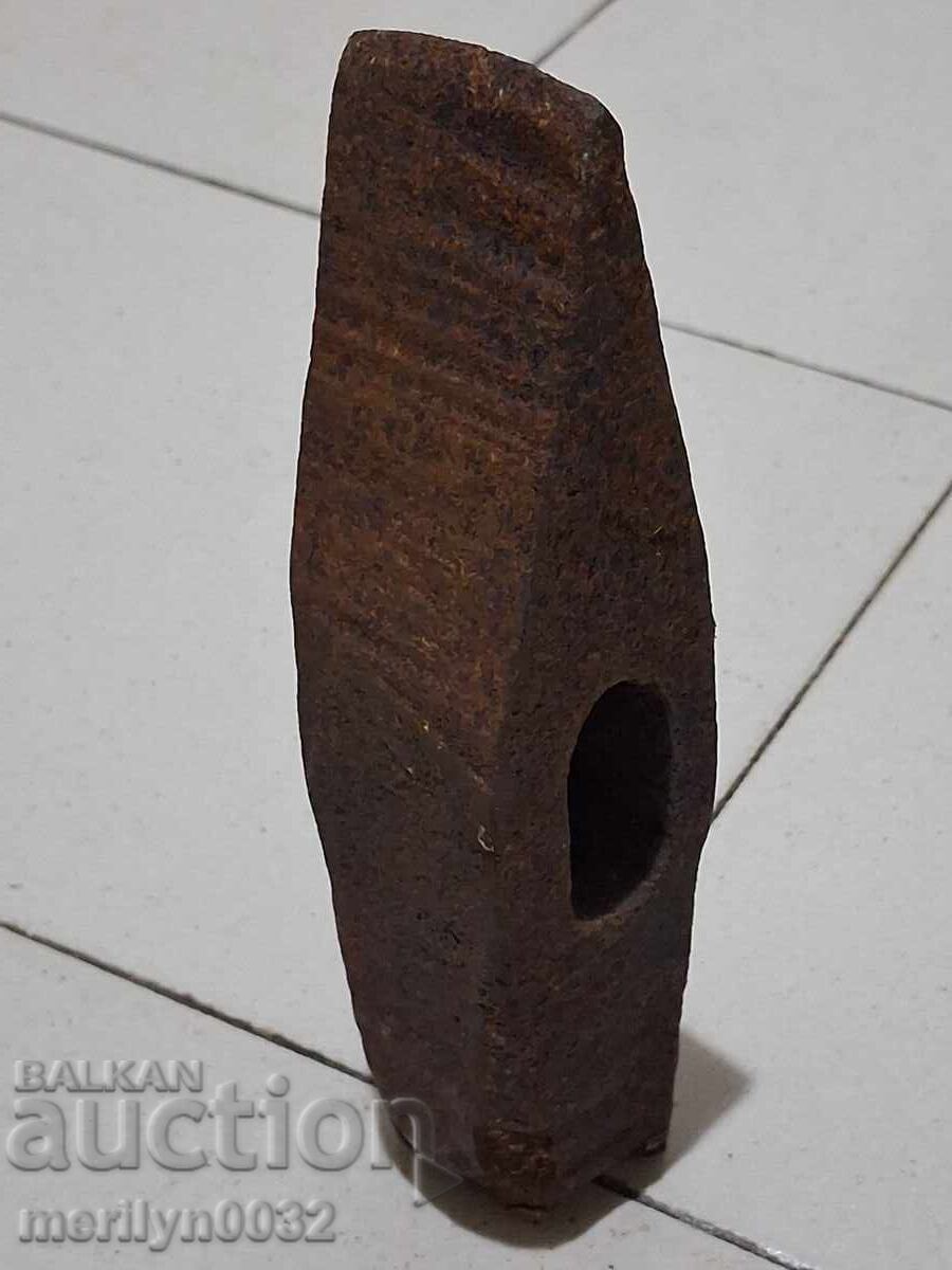 Old mason's hammer, tool, pickaxe - 7