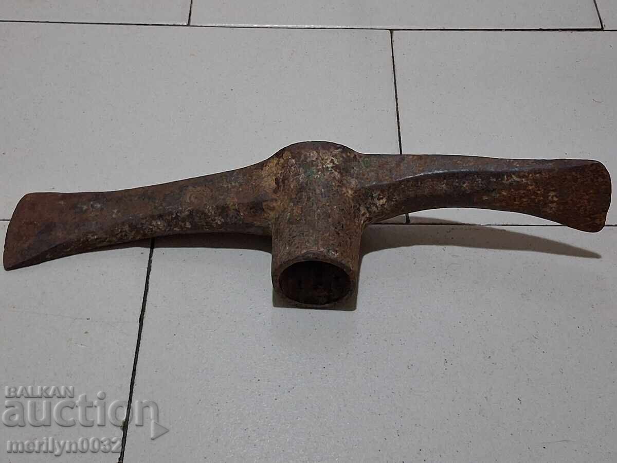 Delivery of Old forged pickaxe, wrought iron, tool