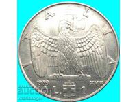 1 Liră 1939 (XVIII) Italia Vultur - standard