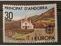 Spania Andorra 1981 Europa CEPT Clădiri MNH