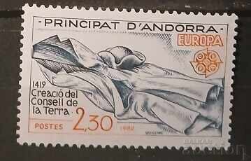 French Andorra 1982 Europe CEPT MNH