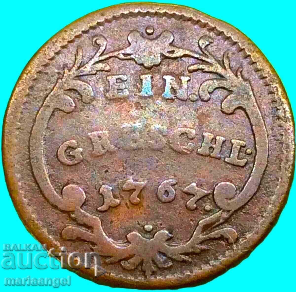 1 γρόσι 1767 Αυστρία για Τσεχία Πράγα Μαρία Θηρεσία - σπάνιο - 5