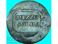 Μετσο Σόλδο 1805 Ιταλία υπό Γαλλία Φλωρεντία - εξαιρετικά σπάνιο