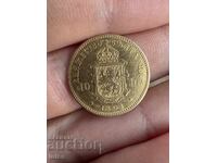 Monedă de Aur Bulgaria 10 Leva 1894 Ferdinand I