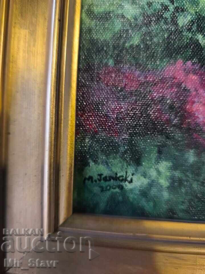 Livrarea Mietek JANICKI "Gladstone 1" 2004 g. Original - Acril/Pânză