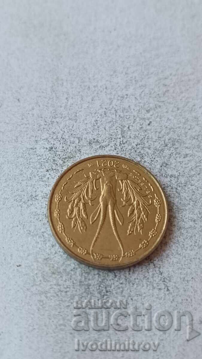 Africa de Vest 5 franci 2021 cu preț € 2.46 | 4.81 BGN