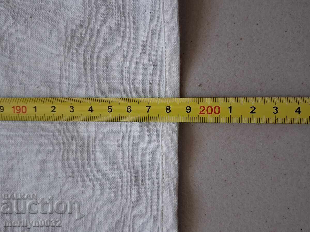 Livrarea Lenjerie de pat veche țesută manual cu dantelă kenar anii '20