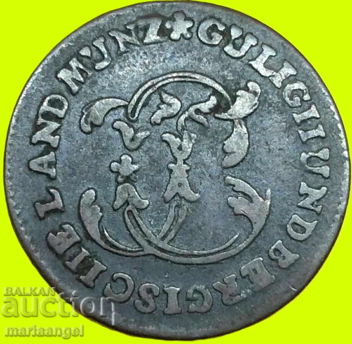 Germania 1/2 ștuber 1794 Jülich Berg 4,5g - 5 Germania 1/2 ștuber 1794 Jülich Berg 4,5g - 5