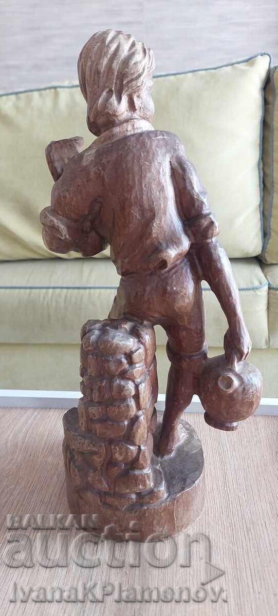 Livrarea Sculptură în lemn pentru cunoscători, înălțime 40cm