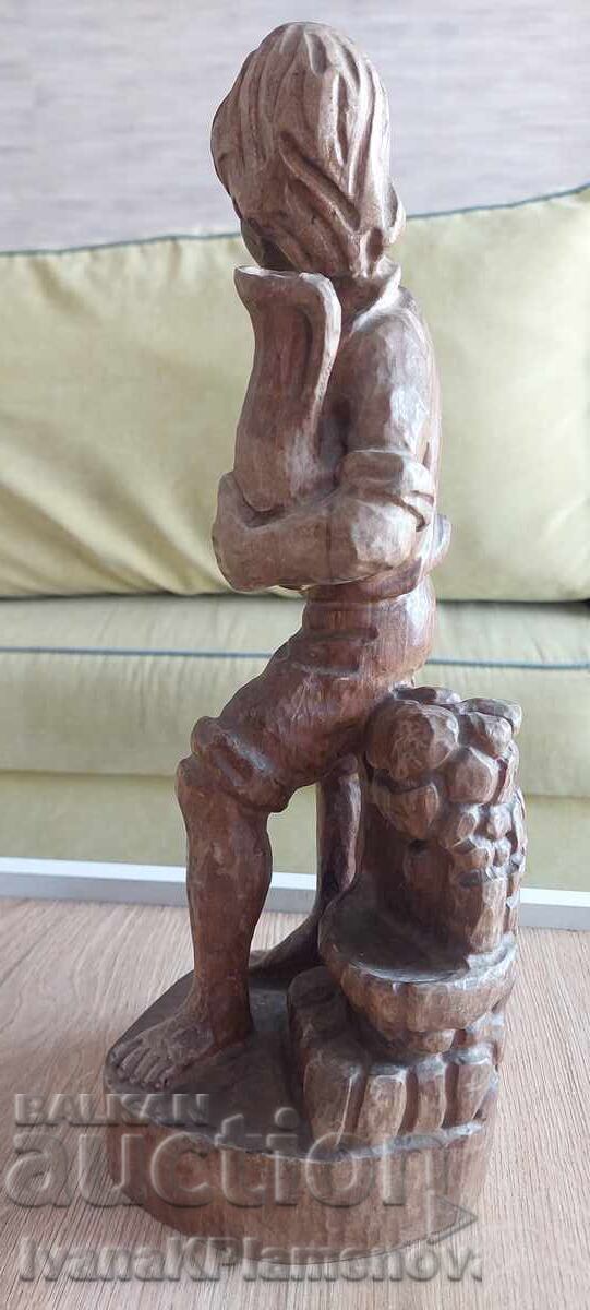 Sculptură în lemn pentru cunoscători, înălțime 40cm - 5