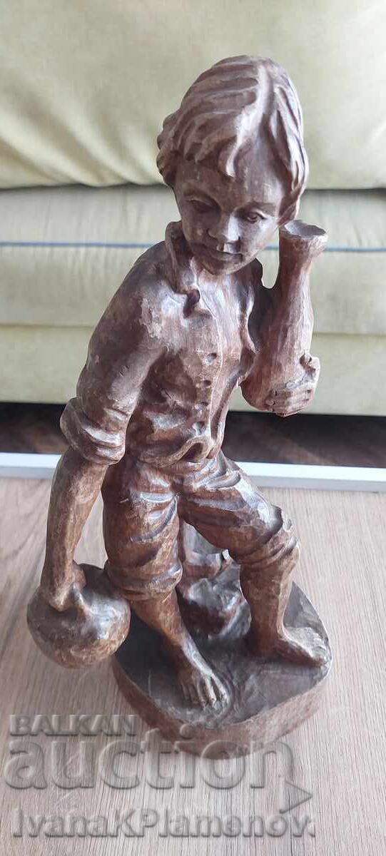 Sculptură în lemn pentru cunoscători, înălțime 40cm - 6
