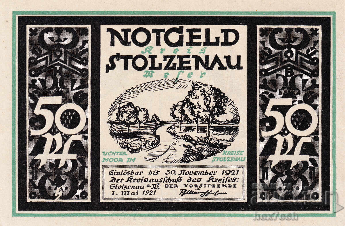 ❤️ ⭐ Γερμανία Stolzenau 1921 50 πφένινγκ UNC νέα ⭐ ❤️ με τιμή € 1.99 | 3.89 BGN