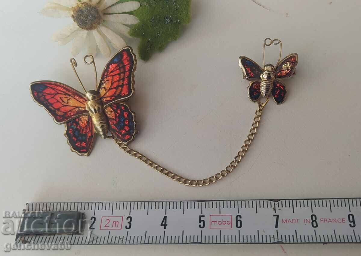 Livrarea Rară broșă vintage cu fluturi
