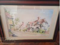 Acuarelă mare vintage!