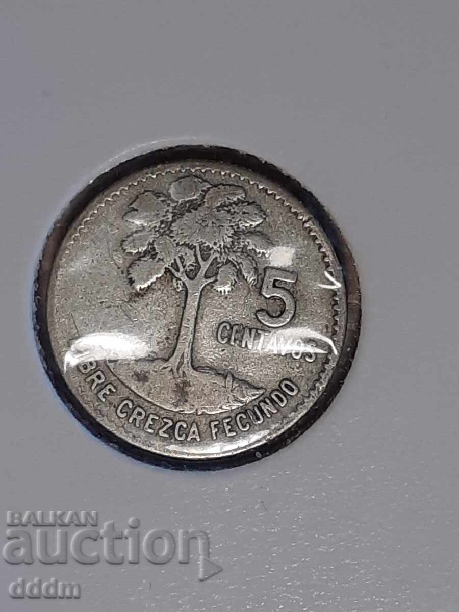 5 centavos Guatemala 1961