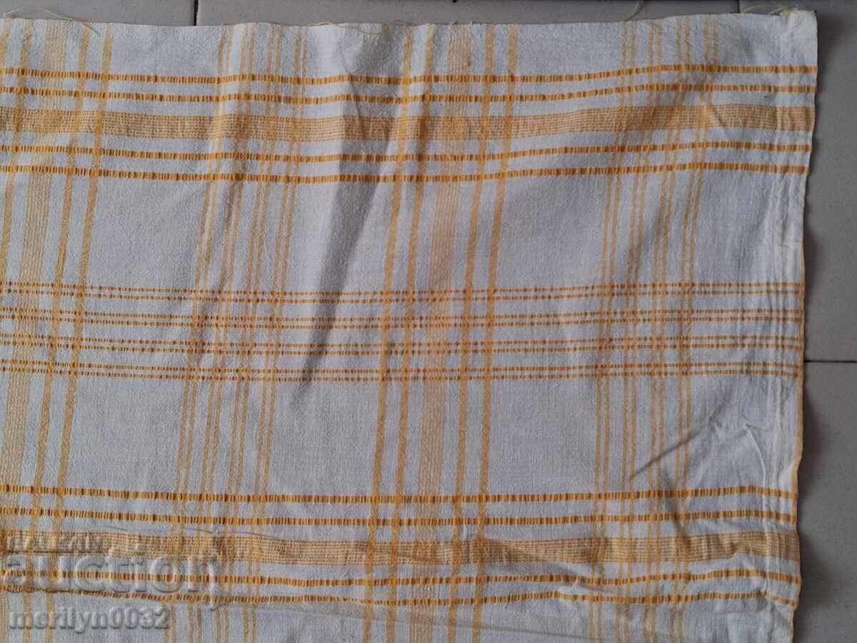 Cearșaf vechi țesut manual cu dantelă Kenar anii '20 - 6