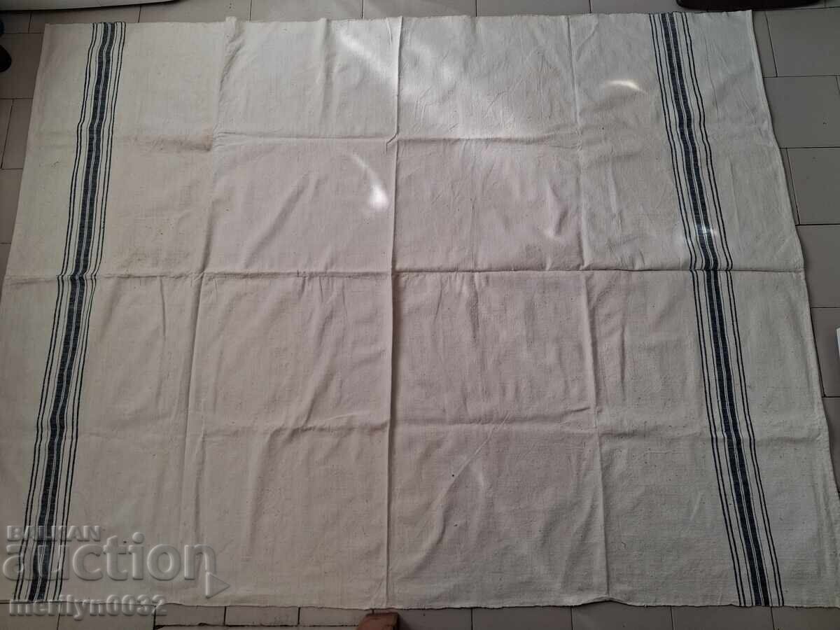 Cearșaf vechi țesut manual, fără dantelă, anii '30 Cearșaf vechi țesut manual, fără dantelă, anii '30