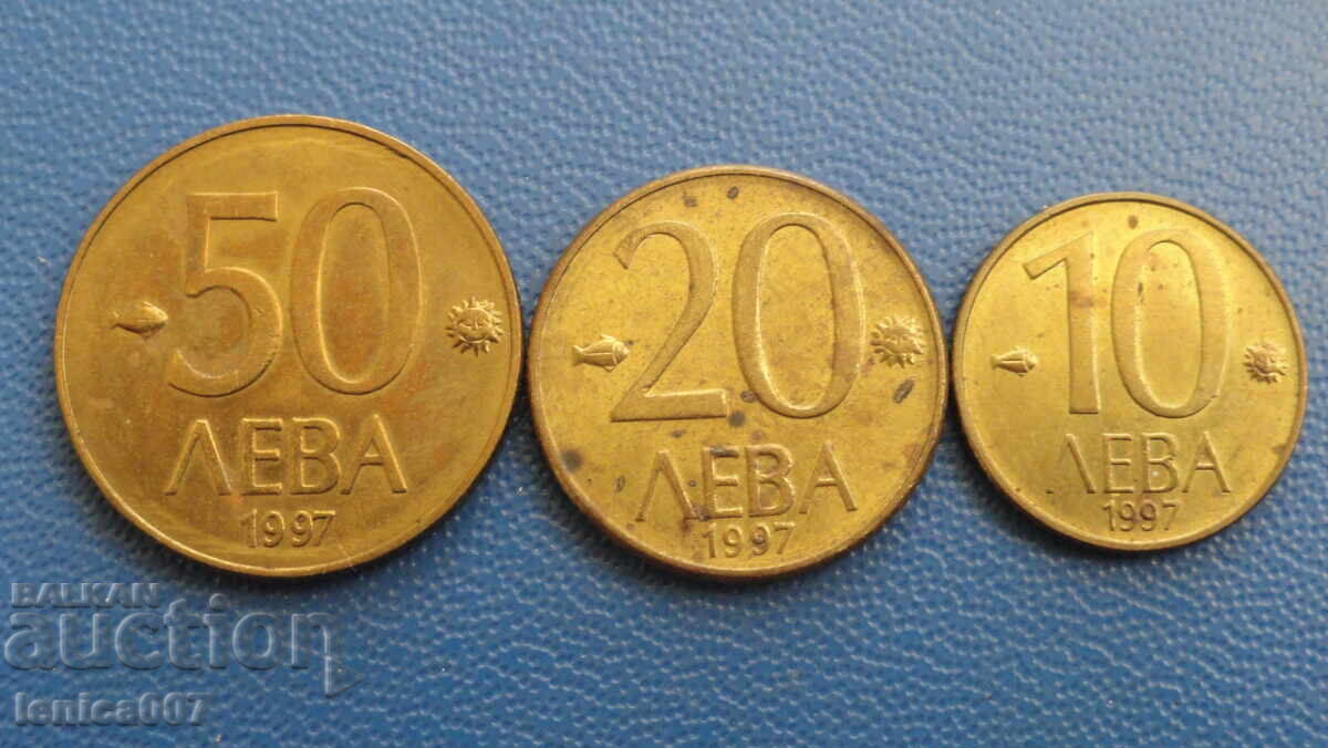 Licitație Bulgaria 1997 - Lotul complet de monede de schimb