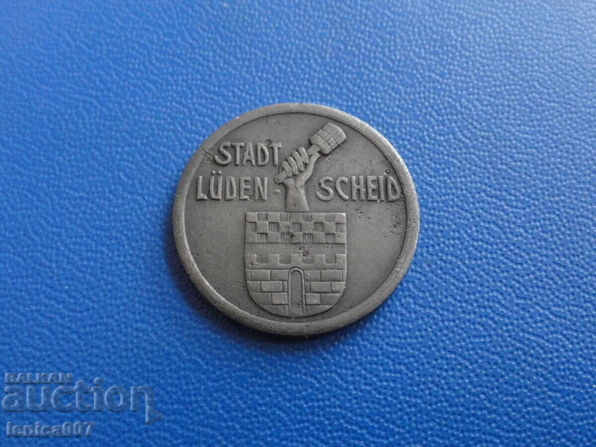 Licitație Germania 1918 - 10 pfennig „Orașul Lüdenscheid” (notgeld)