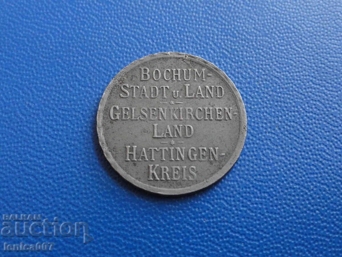 Germania 1918 - 10 pfennig "Regiunea Bochum, Gelsenkirchen și - 5