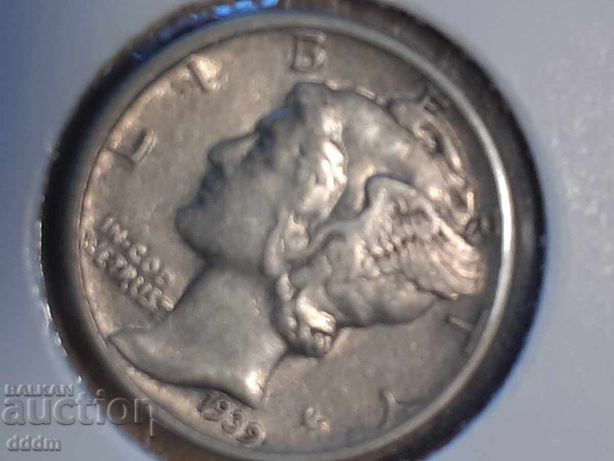 10 cenți, 1 dime 1939 SUA