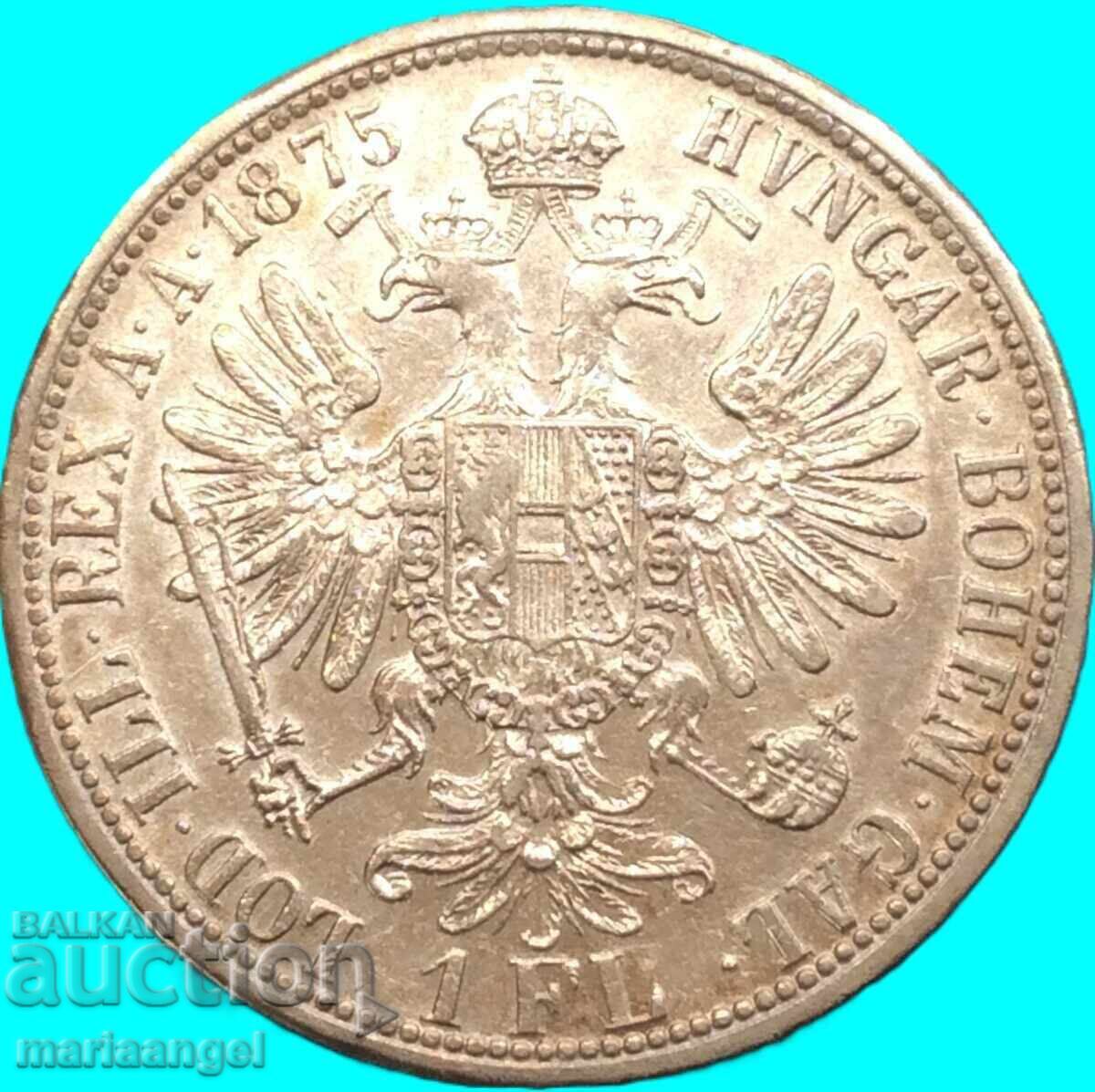 Austria 1 florin 1875 Franz Joseph argint - an rar - 7 Austria 1 florin 1875 Franz Joseph argint - an rar - 7