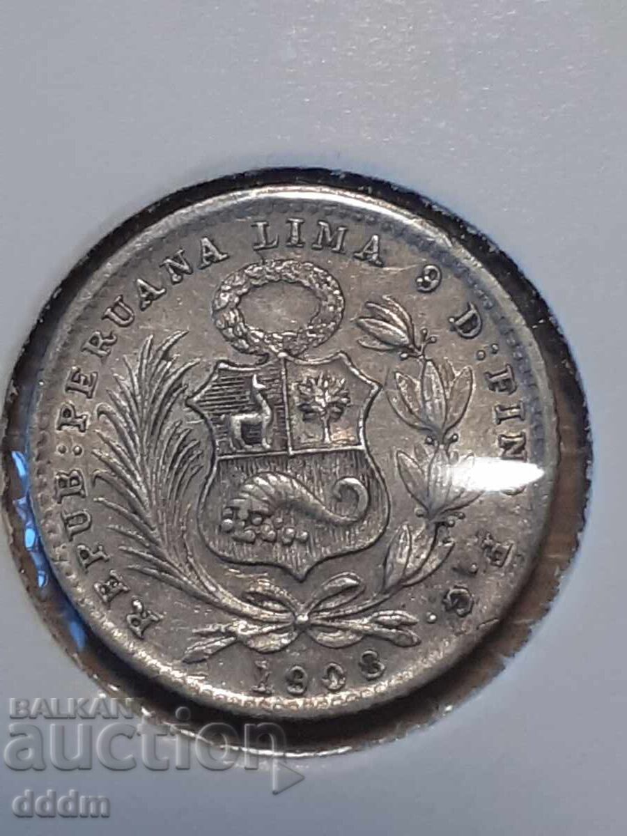 1 deceniu, 1908 Peru cu preț € 10.00 | 19.56 BGN