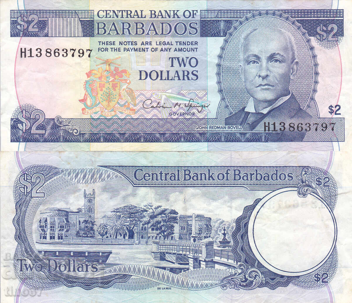 tino37 - BARBADOS - 2 DOLARI - 1993 - VF tino37 - BARBADOS - 2 DOLARI - 1993 - VF