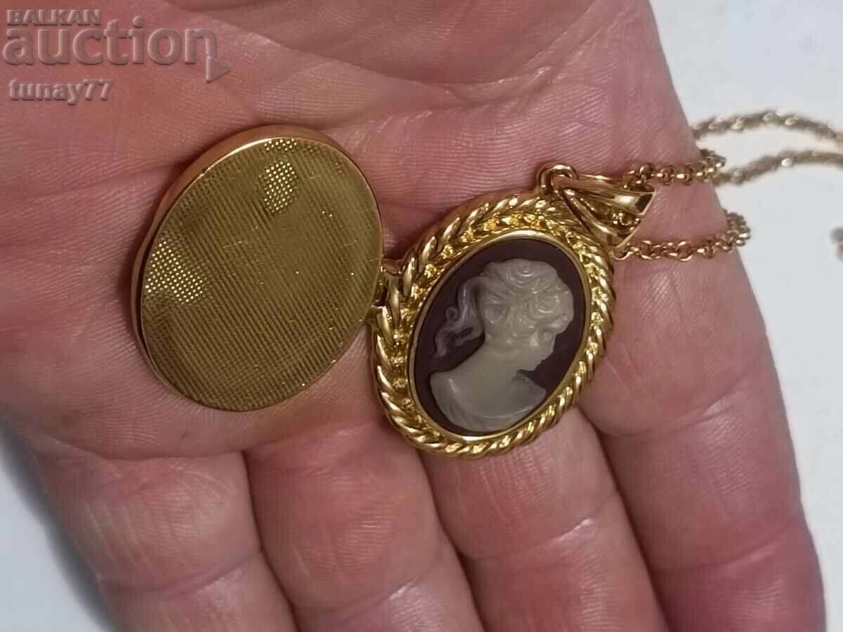 Κολιέ σε κουτί Καμέο πολύ όμορφο αντικείμενο - 13